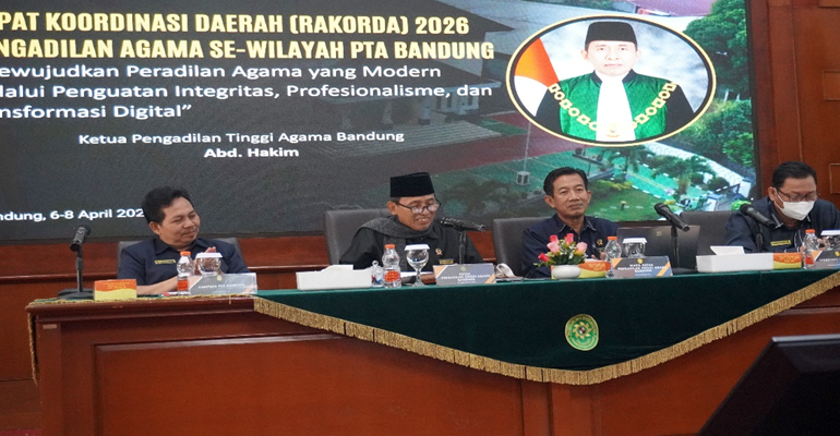 PA Cirebon Hadiri Rakorda Pengadilan Agama Sewilayah PTA Bandung Tahun 2026